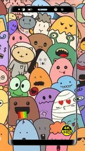 Cartoon Doodle HD Wallpaper 4K screenshot 19