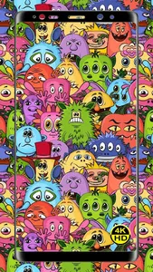 Cartoon Doodle HD Wallpaper 4K screenshot 20