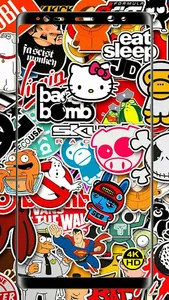 Cartoon Doodle HD Wallpaper 4K screenshot 8