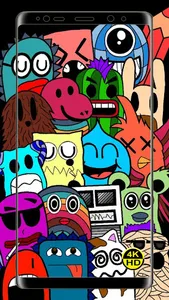 Cartoon Doodle HD Wallpaper 4K screenshot 9