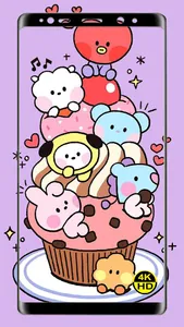 HD Cute BT21 Wallpaper screenshot 0