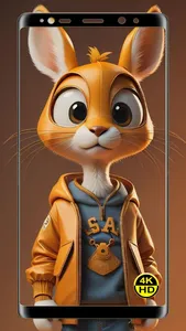 Cute Cartoon HD Wallpaper 4K screenshot 2