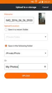 TM e-storage screenshot 3