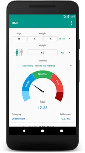 BMI and Calories Calculator screenshot 0