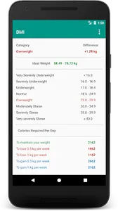 BMI and Calories Calculator screenshot 4