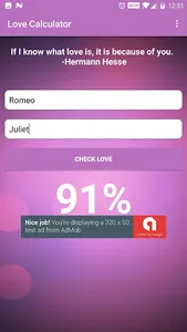 Love Calculator screenshot 3