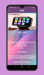 agptek smartwatch lw11 guide screenshot 2