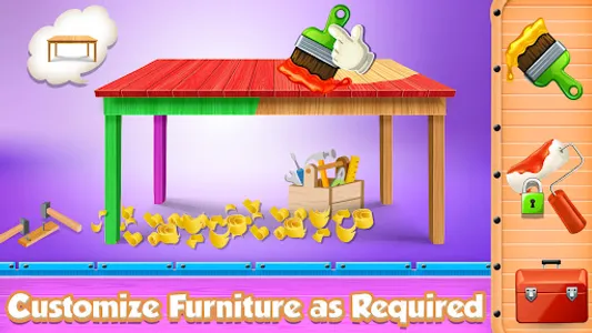 Build Furniture Wood Simulator screenshot 0