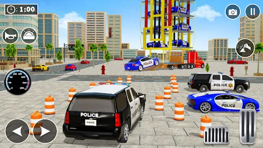 Multi Level Police Car Parking screenshot 18