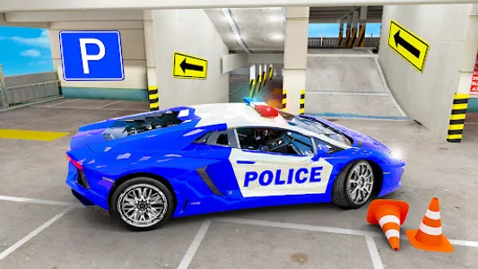 Multi Level Police Car Parking screenshot 7