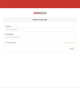 A.G.S. Health member portal screenshot 2