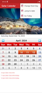 Qatar Calendar 2024 screenshot 2