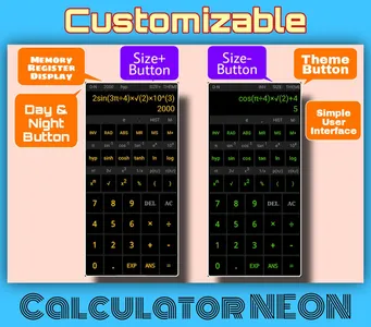Calculator NEON screenshot 1