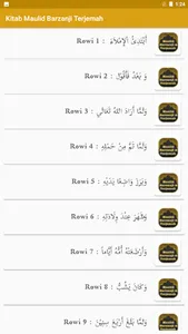 Kitab Maulid Barzanji Terjemah screenshot 0