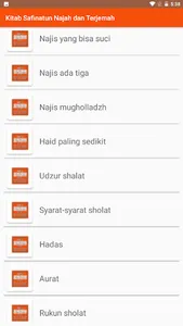 Kitab Safinatun Najah Terjemah screenshot 1