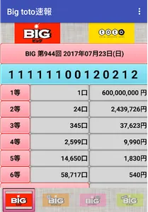 BIG toto速報・サッカーくじ screenshot 1
