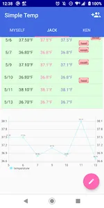 Simple Temperature Management screenshot 1