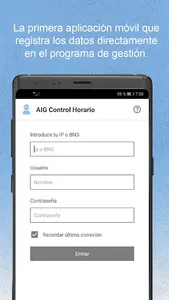 AIG Control Horario screenshot 1