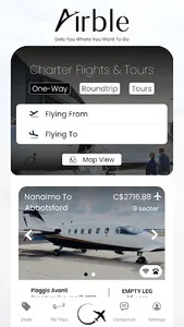 Airble: Charter Flight Booking screenshot 0