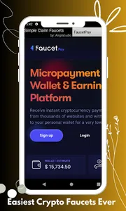 Simple Claim Crypto Faucets screenshot 0