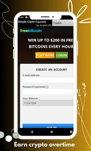 Simple Claim Crypto Faucets screenshot 1
