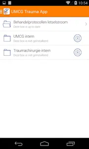 UMCG Trauma App screenshot 1