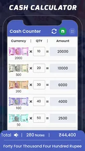 Cash counter - Counting money screenshot 0