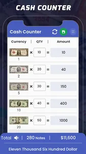 Cash counter - Counting money screenshot 6