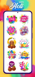Happy Holi Stickers for WA screenshot 2