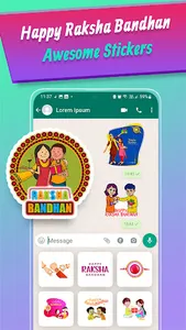 Raksha Bandhan Stickers 2023 screenshot 3