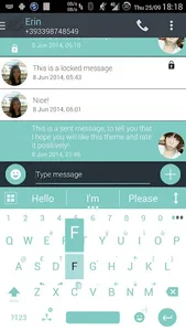AI Keyboard Theme Droid Soft screenshot 1