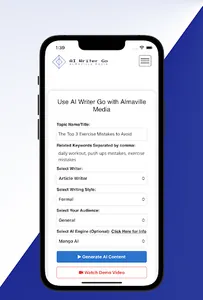 AI Writer Go screenshot 0