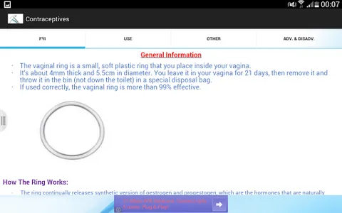 Contraceptive methods screenshot 2