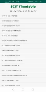 SCIIT Timetable screenshot 1
