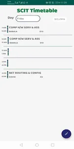 SCIIT Timetable screenshot 4
