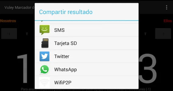 Voley Marcador screenshot 2