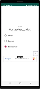 English MCQs screenshot 1