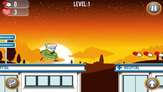 Running Granny Against Zombie screenshot 1