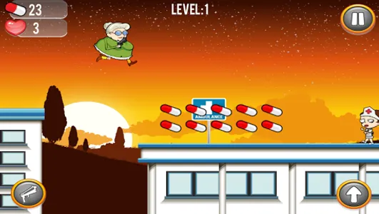 Running Granny Against Zombie screenshot 2