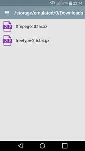 Simple unzip, unrar and zip screenshot 1