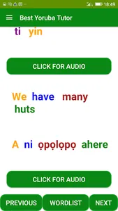 Best Yoruba Tutor screenshot 4