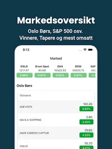 Aksjer - Børs og finans screenshot 0