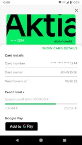 Aktia Wallet screenshot 1