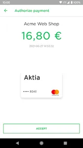 Aktia Wallet screenshot 3
