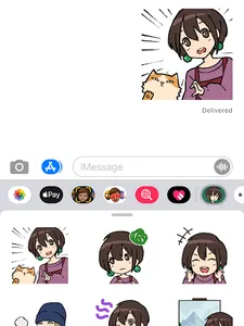 Behind the frame sticker pack screenshot 1