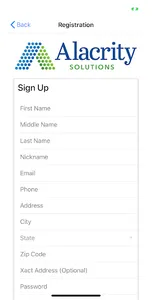 Alacrity Connect screenshot 1