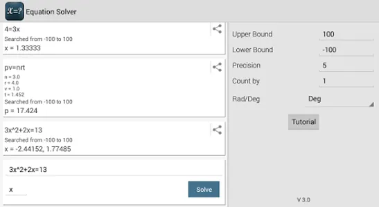 Equation Solver screenshot 4