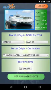 Book your ticket online screenshot 1