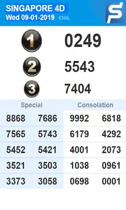 4D Draw Result screenshot 10