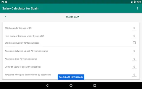 Salary Calculator for Spain screenshot 8